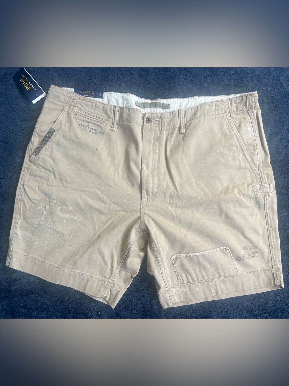 Polo Ralph Lauren Straight Fit 8” Mercenary Military Khaki Chino Shorts Men’s 40
